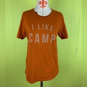Bella + Canvas Women’s M Medium T-Shirt Graphic Cotton Burn Orange Short Sleeve